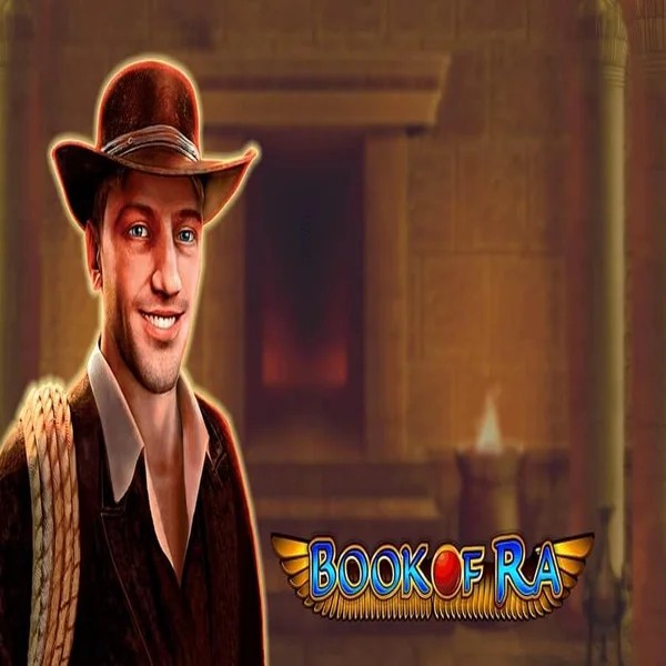 Book of Ra online game logo by Greentube on betninjaa.com