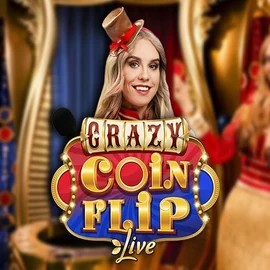 Crazy Coin Flip slot logo by Evolution at Betninja Casino