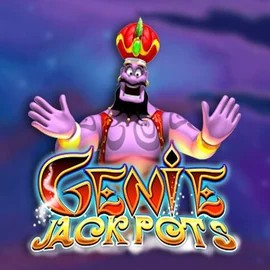 Genie Jackpots slot logo by Blueprint Gaming at Betninja Casino