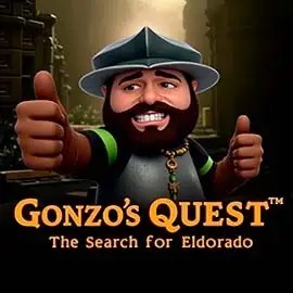 Gonzo's Quest online game logo by NetEnt on betninjaa.com