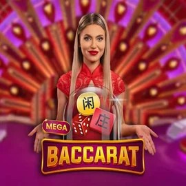 Mega Baccarat logo – Live Casino by Pragmatic Play at Betninja Casino