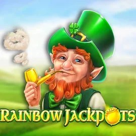 Rainbow Jackpots online game logo by Red Tiger Gaming on betninjaa.com