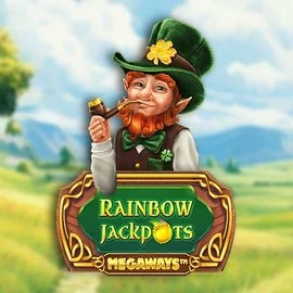 Rainbow Jackpots Megaways online game logo by Red Tiger Gaming on betninjaa.com