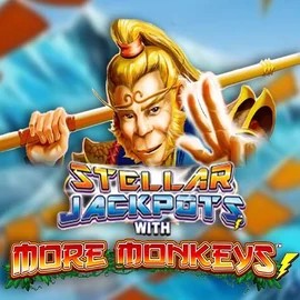 Stellar Jackpots with More Monkeys by Lightning Box Game, showcased at betninjaa.com – game logo