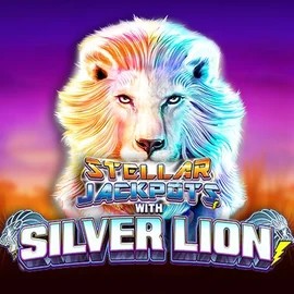 Stellar Jackpots with Silver Lion slot icon by Lightning Box Game, available at Betninja Casino